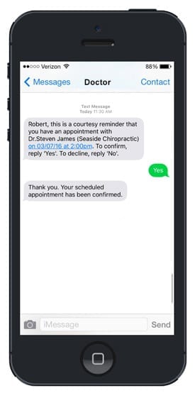 Chiropractic Scheduling Software with Text Appointment 